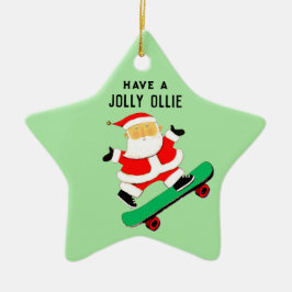 Personalisierte Weihnachtsgeschenke für Skateboard Keramik Ornament