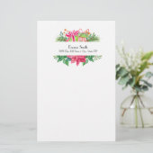 Personalisierte Weihnachtsgeschenke Stationery Briefpapier (Stehend Vorderseite)