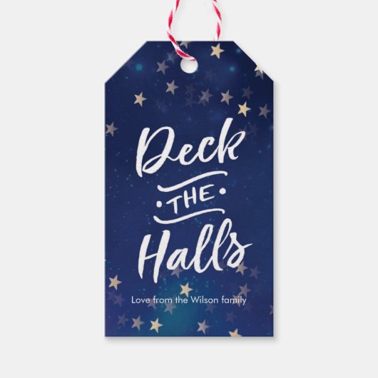 Personalisierte Weihnachtsgeschenktafeln Deck die  Geschenkanhänger (Vorderseite)