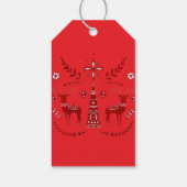 Personalisierte Weihnachtsgeschenktafeln Geschenkanhänger (Rückseite)