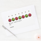 Personalisierte Weihnachtsgeschenktafeln Rechteckiger Aufkleber (Umschlag)