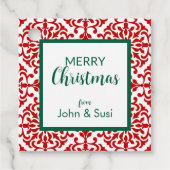 Personalisierte Weihnachtsgeschenktags Geschenkanhänger (Vorderseite)