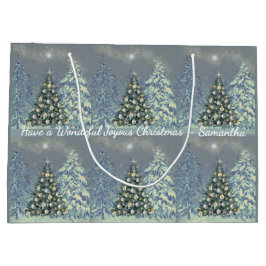 Personalisierte Weihnachtsgeschenktasche für diese Große Geschenktüte