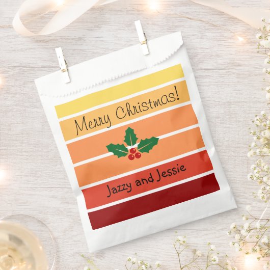 Personalisierte Weihnachtsgeschenktasche Leckerei Geschenktütchen (Ausgeschnitten)