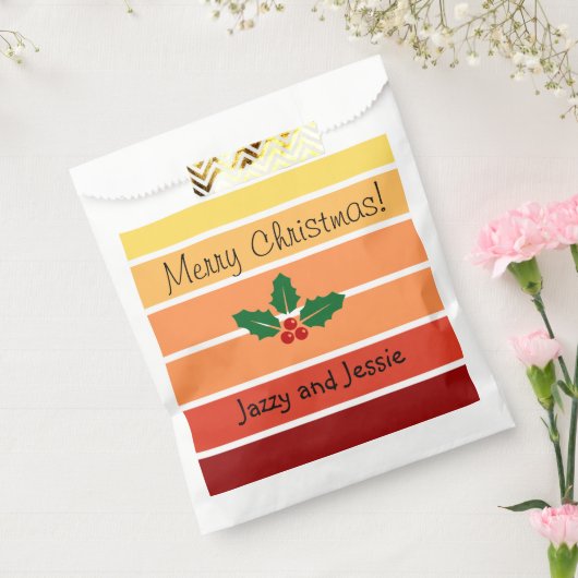 Personalisierte Weihnachtsgeschenktasche Leckerei Geschenktütchen (Versiegelt)