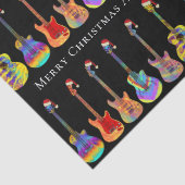 Personalisierte Weihnachtsgitarre Seidenpapier (Detail)