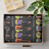 Personalisierte Weihnachtsgitarre Seidenpapier (Geschenk)