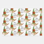 Personalisierte Weihnachtsgnomen Geschenkpapier Set (Vorderseite 2)