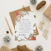 Personalisierte Weihnachtsgrün-Karte Einladung