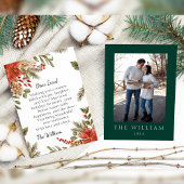 Personalisierte Weihnachtsgrün-Karte Einladung