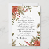 Personalisierte Weihnachtsgrün-Karte Einladung (Vorderseite)