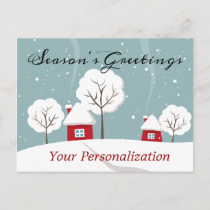 Personalisierte Weihnachtsgrüße-Postkarte zu Weihn Postkarte