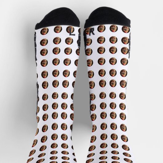 Personalisierte Weihnachtshundsocken Socken (Oben)