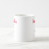 personalisierte Weihnachtsjunge Kaffeetasse (Mittel)