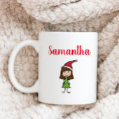 personalisierte Weihnachtsjunge Kaffeetasse