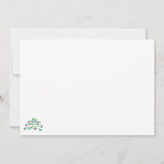 Personalisierte Weihnachtskarte (Rückseite)