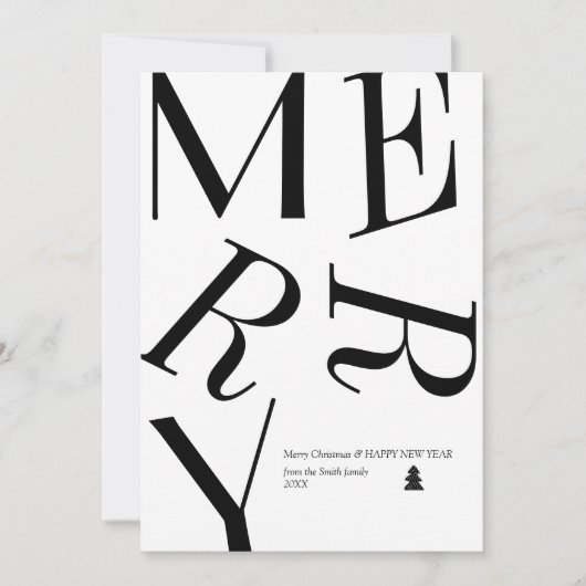 Personalisierte Weihnachtskarte (Vorderseite)