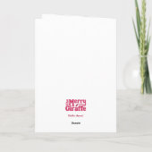 Personalisierte Weihnachtskarte - Buchstabe C Karte (Rückseite)
