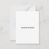 Personalisierte Weihnachtskarte, Cooles Skateboard Mitteilungskarte (Rückseite)