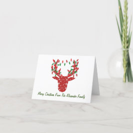 Personalisierte Weihnachtskarte Dankeskarte