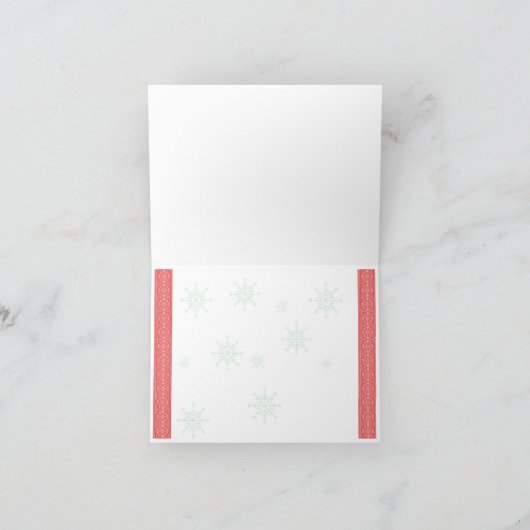 Personalisierte Weihnachtskarte Dankeskarte (Innenseite)