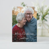 Personalisierte Weihnachtskarte Dankeskarte (Stehend Vorderseite)