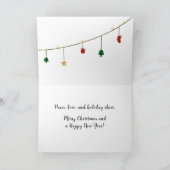 Personalisierte Weihnachtskarte Dankeskarte (Innenseite)