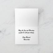 Personalisierte Weihnachtskarte Dankeskarte (Innenseite)