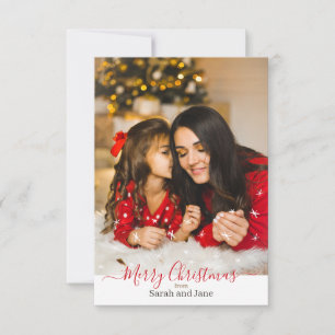 Personalisierte Weihnachtskarte Dankeskarte