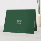 Personalisierte Weihnachtskarte der Krippe Dankeskarte (Rückseite)