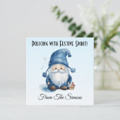 Personalisierte Weihnachtskarte der Polizei Feiertagskarte (Stehend Vorderseite)