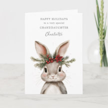 Personalisierte Weihnachtskarte Enkelin