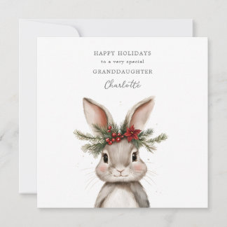 Personalisierte Weihnachtskarte Enkelin Feiertagskarte