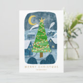 Personalisierte Weihnachtskarte Feiertagskarte (Stehend Vorderseite)