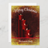 Personalisierte Weihnachtskarte. Feiertagskarte (Vorne/Hinten)