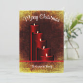 Personalisierte Weihnachtskarte. Feiertagskarte (Stehend Vorderseite)