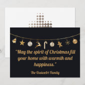 Personalisierte Weihnachtskarte Feiertagskarte (Vorne/Hinten)