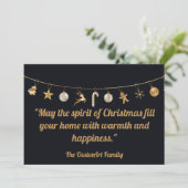 Personalisierte Weihnachtskarte Feiertagskarte (Stehend Vorderseite)