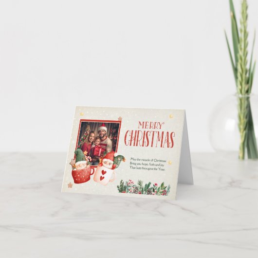 Personalisierte Weihnachtskarte Feiertagskarte (Vorderseite)