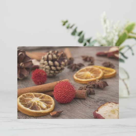 Personalisierte Weihnachtskarte Feiertagskarte (Stehend Vorderseite)