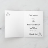 Personalisierte Weihnachtskarte Feiertagskarte (Innenseite)