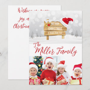 Personalisierte Weihnachtskarte Feiertagskarte