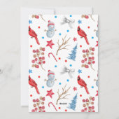 Personalisierte Weihnachtskarte Feiertagskarte (Rückseite)