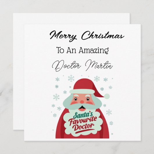 Personalisierte Weihnachtskarte Feiertagskarte (Vorne/Hinten)