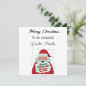 Personalisierte Weihnachtskarte Feiertagskarte (Stehend Vorderseite)