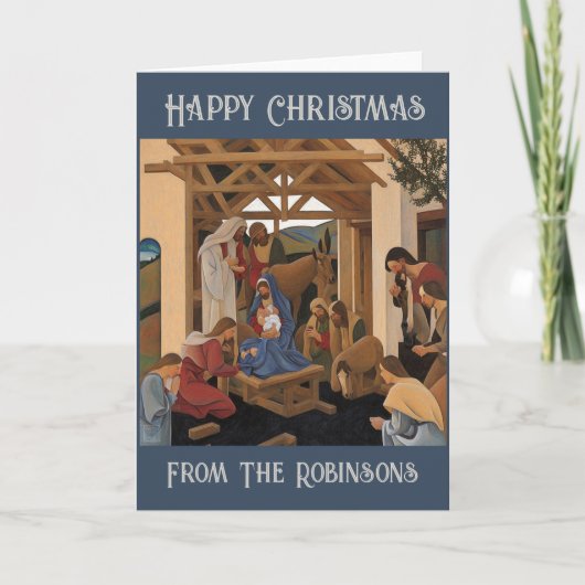 Personalisierte Weihnachtskarte Feiertagskarte (Vorderseite)