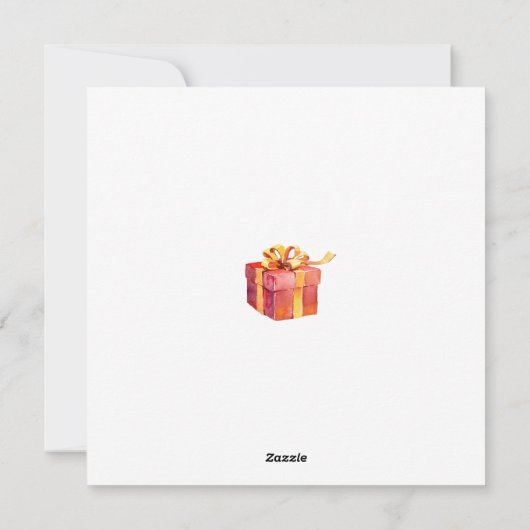 Personalisierte Weihnachtskarte Feiertagskarte (Rückseite)