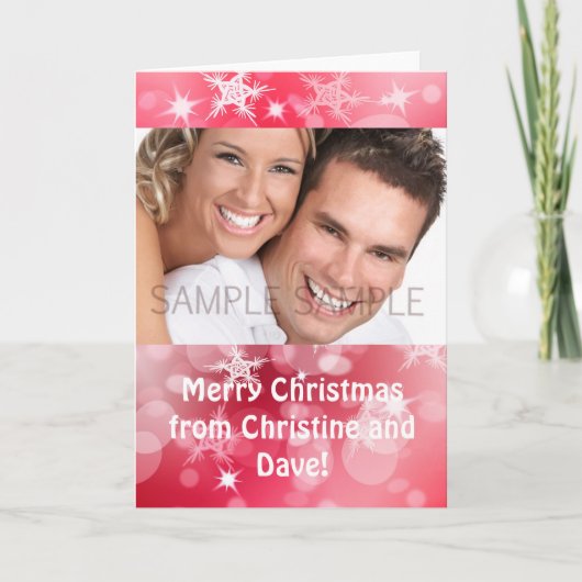 Personalisierte Weihnachtskarte Feiertagskarte (Vorderseite)