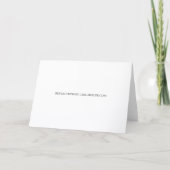 Personalisierte Weihnachtskarte Feiertagskarte (Rückseite)