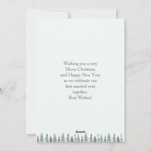 Personalisierte Weihnachtskarte Feiertagskarte (Rückseite)